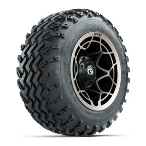 GTW® Nexus Gloss Black/Satin Bronze 12 in Wheels with 22x11.00-12 Rogue All-Terrain Tires – Full Set - Image 3