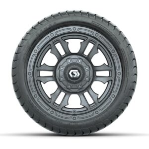 GTW® Shogun Gunmetal 12 in Wheels with 215/35-12 Mamba Street Tires – Full Set - Image 2