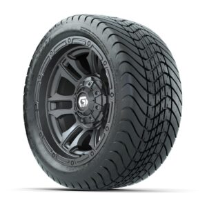 GTW® Shogun Gunmetal 12 in Wheels with 215/35-12 Mamba Street Tires – Full Set - Image 3