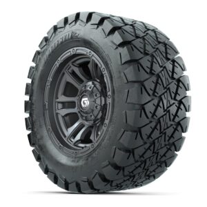 GTW® Shogun Gunmetal 12 in Wheels with 22x10-12 Timberwolf All-Terrain Tires – Full Set - Image 3