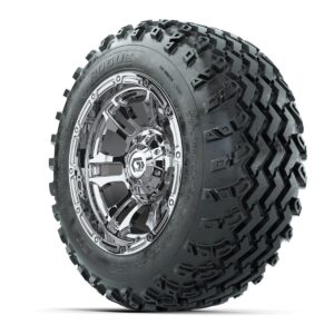 GTW® Shogun Chrome 12 in Wheels with 22x11.00-12 Rogue All-Terrain Tires – Full Set - Image 3