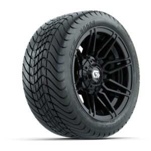 GTW® Stealth Gloss Black 12 in Wheels with 215/35-12 Mamba Street Tires – Full Set - Image 3