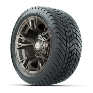 GTW® Vandal Satin Bronze/Machined 12 in Wheels with 215/35-12 Mamba Street Tires – Full Set - Image 2