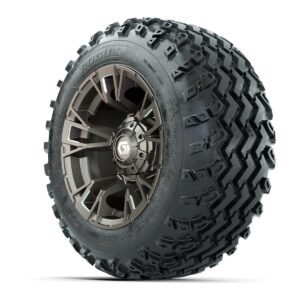 GTW® Vandal Satin Bronze/Machined 12 in Wheels with 22x11.00-12 Rogue All-Terrain Tires – Full Set - Image 2