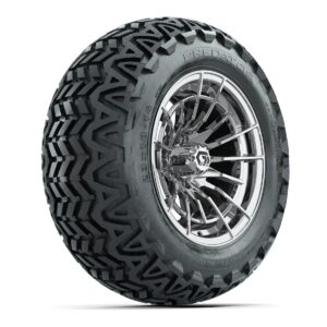 GTW® Boost Chrome 14 in Wheels with 23x10-14 Predator All-Terrain Tires – Full Set - Image 3
