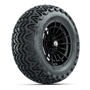 GTW® Boost Gloss Black 14 in Wheels with 23x10-14 Predator All-Terrain Tires – Full Set - Image 2