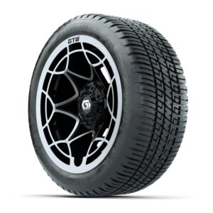 GTW® Nexus Gloss Black/Silver 14 in Wheels with 205/30-14 Fusion Street Tires – Full Set - Image 2