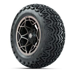 GTW® Nexus Gloss Black/Bronze 14 in Wheels with 23x10-14 Predator All-Terrain Tires – Full Set - Image 2