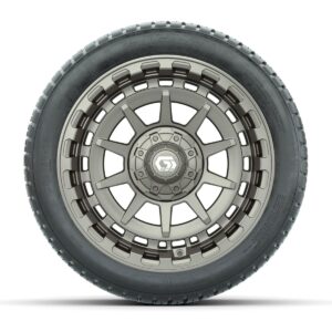 GTW® Barricade Satin Bronze 14 in Wheels with 205/30-14 Fusion Street Tires – Full Set - Image 3