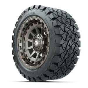 GTW® Barricade Satin Bronze 14 in Wheels with 22x10-14 Timberwolf All-Terrain Tires – Full Set - Image 2