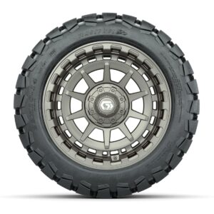 GTW® Barricade Satin Bronze 14 in Wheels with 22x10-14 Timberwolf All-Terrain Tires – Full Set - Image 3