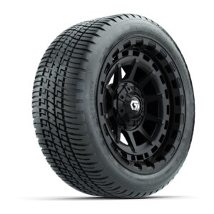 GTW® Barricade Gloss Black 14 in Wheels with 205/30-14 Fusion Street Tires – Full Set - Image 3