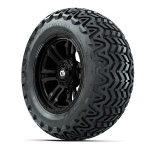 GTW® Shogun Gloss Black 14 in Wheels with 23x10-14 Predator All-Terrain Tires – Full Set - Image 3