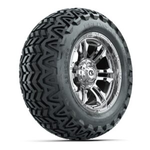 GTW® Shogun Chrome 14 in Wheels with 23x10-14 Predator All-Terrain Tires – Full Set - Image 2