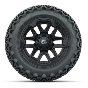 GTW® Graffiti Gloss Black 14 in Wheels with 23x10-14 Predator All-Terrain Tires – Full Set - Image 2
