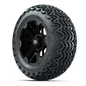 GTW® Graffiti Gloss Black 14 in Wheels with 23x10-14 Predator All-Terrain Tires – Full Set - Image 3