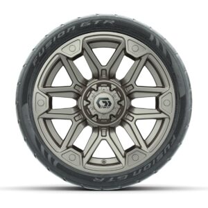 GTW® Graffiti Satin Bronze 14 in Wheels with 205/40-R14 Fusion GTR Steel Belted Street Tires – Full Set - Image 2