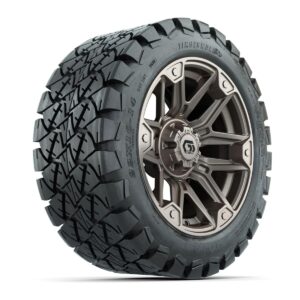 GTW® Graffiti Satin Bronze 14 in Wheels with 22x10-14 Timberwolf All-Terrain Tires – Full Set - Image 3