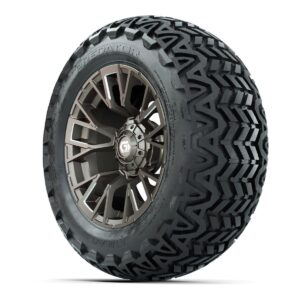 GTW® Vandal Satin Bronze/Machined 14 in Wheels with 23x10-14 Predator All-Terrain Tires – Full Set - Image 3