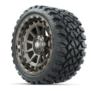 GTW® Barricade Satin Bronze 15 in Wheels with 23x10-R15 Nomad Steel Belted Radial All-Terrain Tires – Full Set - Image 2