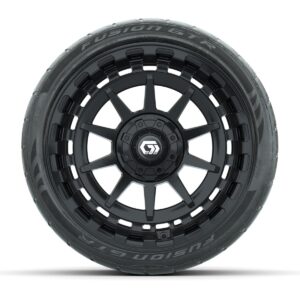 GTW® Barricade Gloss Black 15 in Wheels with 23x10-R15 Nomad Steel Belted Radial All-Terrain Tires – Full Set - Image 3