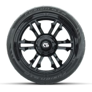 GTW® Shogun Gloss Black 15 in Wheels with 23x10-R15 Nomad Steel Belted Radial All-Terrain Tires – Full Set - Image 3