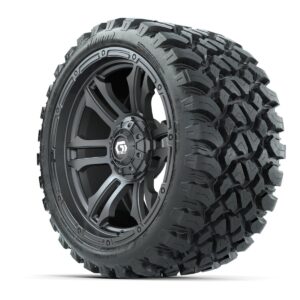 GTW® Shogun Gunmetal 15 in Wheels with 23x10-R15 Nomad Steel Belted Radial All-Terrain Tires – Full Set - Image 2