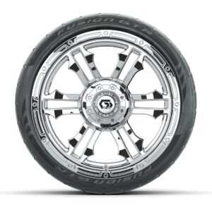 GTW® Shogun Chrome 15 in Wheels with 23x10-R15 Nomad Steel Belted Radial All-Terrain Tires – Full Set - Image 3