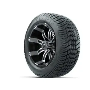 12” GTW Tempest Black and Machined Wheels with Excel Lo-Profile Street Tires – Set of 4 - Image 3