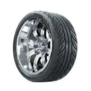 14” GTW Tempest Chrome Wheels with Fusion GTR Street Tires – Set of 4 - Image 2