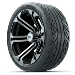 14” GTW Specter Machined/Black Wheels with Fusion GTR Street Tires – Set of 4 - Image 3