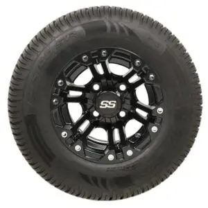 GTW Specter Matte Black Wheels with 20in Fusion DOT Approved Street Tires - 10 Inch - Image 2