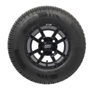 GTW Storm Trooper Black Wheels with 20in Fusion DOT Approved Street Tires - 10 Inch - Image 2