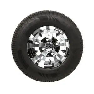 GTW Vampire Black and Machined Wheels with 20in Fusion DOT Approved Street Tires - 10 Inch - Image 2