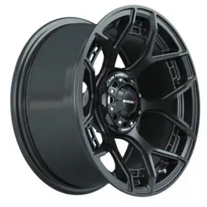 Set of (4) 15" MadJax® Flow Form Evolution Matte Black Wheels with GTW® Fusion GTR Street Tires - Image 4