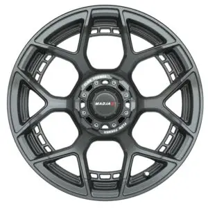 Set of (4) 15" MadJax® Flow Form Evolution Gunmetal Wheels with GTW® Fusion GTR Street Tires - Image 3