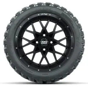 Set of (4) 14 in GTW Vortex Wheels with 23x10-14 GTW Nomad All-Terrain Tires - Image 2