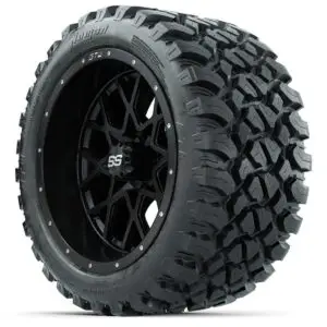 Set of (4) 14 in GTW Vortex Wheels with 23x10-14 GTW Nomad All-Terrain Tires - Image 3