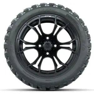 GTW Spyder Matte Black 14 in Wheels with 23x10-14 GTW Nomad All-Terrain Tires – Full Set - Image 3