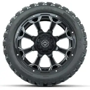 Set of (4) 14 in GTW Raven Wheels with 23x10-14 GTW Nomad All-Terrain Tires - Image 2