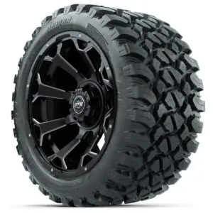 Set of (4) 14 in GTW Raven Wheels with 23x10-14 GTW Nomad All-Terrain Tires - Image 3