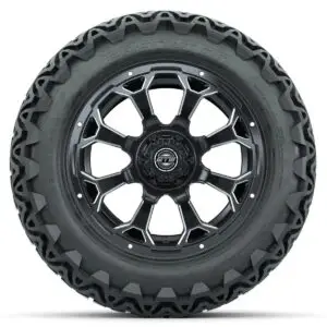 Set of (4) 14 in GTW Raven Wheels with 23x10-14 GTW Predator All-Terrain Tires - Image 2