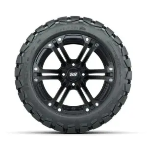 Set of (4) 14 in GTW Specter Wheels with 22x10-14 GTW Timberwolf All-Terrain Tires - Image 2