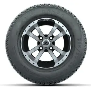 Set of (4) 10 in GTW Storm Trooper Wheels with 205/50-10 Mamba Street Tires - Image 3