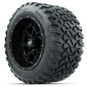 Set of (4) 12 in GTW Vortex Wheels with 20x10-R12 GTW Nomad All-Terrain Tires - Image 3