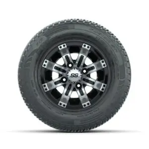 Set of (4) 12 in GTW Tempest Wheels with 215/50-R12 Fusion S/R Street Tires - Image 3