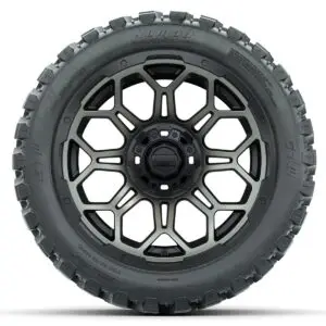 Set of (4) 14 in GTW Bravo Wheels with 23x10-14 GTW Nomad All-Terrain Tires - Image 2