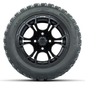GTW Spyder Matte Black 12 in Wheels with 20x10-R12 GTW Nomad All-Terrain Tires – Full Set - Image 3