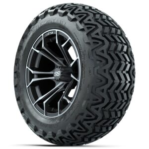 GTW Spyder Matte Grey 14 in Wheels with 23x10-14 GTW Predator All-Terrain Tires – Full Set - Image 3