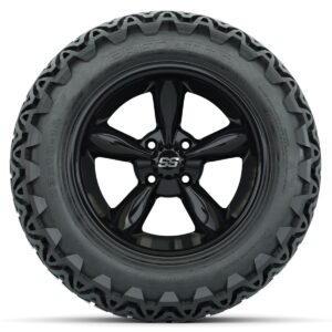 Set of (4) 14 in GTW Godfather Wheels with 23x10-14 GTW Predator All-Terrain Tires - Image 2